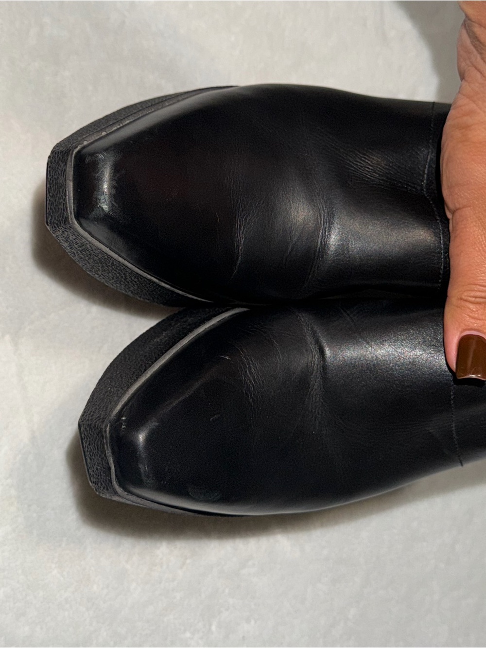 Robert Clergerie Black Leather Square Toe Platform Mule Clogs Size 9.5 - Picture 6 of 9